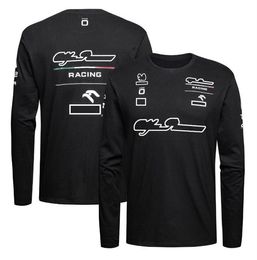 T-shirt de course de formule 1 F1, salopette de voiture pour hommes, uniformes d'équipe de sport décontractés à col rond, personnalisables