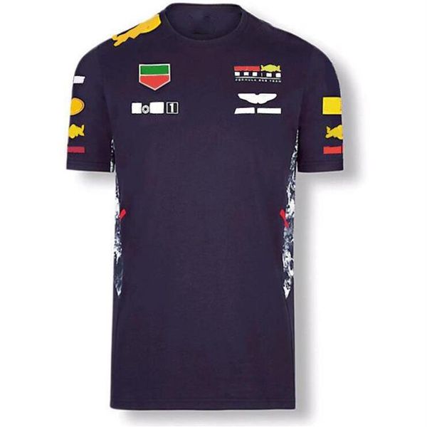 F1 formule un course T-shirt travail d'équipe usine vêtements voiture ventilateur décontracté col rond manches courtes 254S