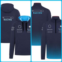 Veste à capuche entièrement ouverte, uniforme de course de Formule 1 F1, vêtements de sport périphériques à semi-fermeture éclair de l'équipe de Formule 1 2024