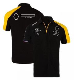 T-shirt F1 Formule 1 T-shirt à revers de l'équipe POLO de course à manches courtes Chemise de fan de voiture Les ventes directes d'usine peuvent être personnalisées