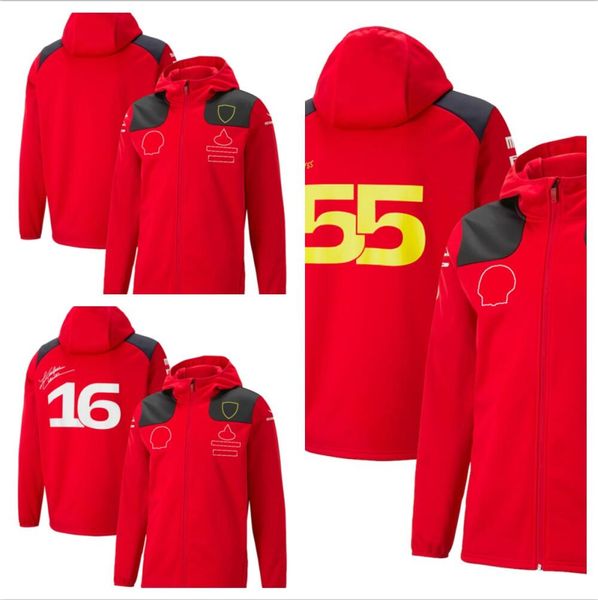 Veste de sport F1 Formula One Team 2023 Veste de loisirs printemps et automne combinaison de course officielle du même style personnalisée avec le même modèle