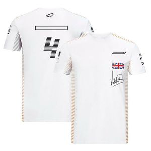 F1 Formula One Team Uniform T-shirt à manches courtes pour hommes à col rond, plus la taille Custom Racing Suit256l