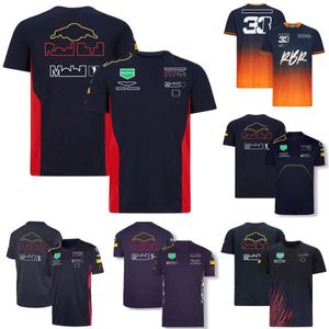 F1 Team T-shirt Formule 1-coureur T-shirts met korte mouwen Zomer Racing Fans Ronde hals Casual T-shirt Grote maten Auto-logo Jersey