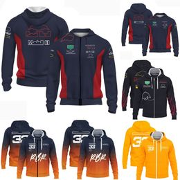 F1 Sweat à capuche Formule 1 Racing Sweat Veste Automne et hiver Hommes Casual surdimensionné Sweats à capuche en plein air Motocross Zipper Vestes a5