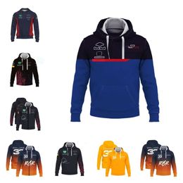 F1 Hoodie Formule 1 Team Racing Hoodies Extreme Sports Event Rits Hoodie Hoge kwaliteit Harajuku Punk Man Jas Pullover Auto Logo Volledig Borduurjassen af