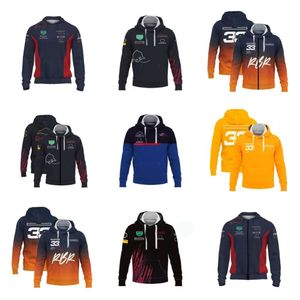 F1 Hoodie Formule 1 Team Racing Hoodies Extreme Sportevenement Rits Hoodie Hoge kwaliteit Harajuku Punk Man Jas Trui Auto Logo Volledig Borduurjassen sf