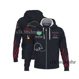 Sweat à capuche F1 pour hommes, veste de course avec fermeture éclair, sweat-shirt surdimensionné, maillot de Motocross, printemps-automne, 205