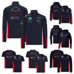Veste à capuche F1 Automne / Hiver Manteau pour hommes Formule 1 Sweat à capuche de course T-shirt F1 Polo décontracté Les hauts à séchage rapide peuvent être personnalisés