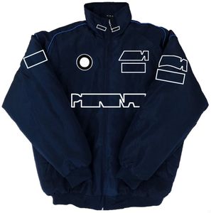 Chaqueta F1 Fórmula 1 Racing Chaquetas de manga larga Otoño Invierno Retro Motocicleta Preppy Chaqueta de béisbol Chaqueta de algodón bordada para hombres