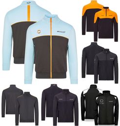 Veste F1 Formule 1 Team Sweat-shirt zippé Vestes Costume de course Manteau à manches longues Automne et hiver Vêtements de sport décontractés pour hommes Tops