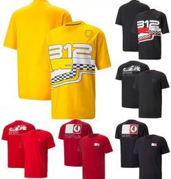 F1 Jersey T-shirt 2022 Formule 1 Team Logo Merk T-shirts Zomer Heren Casual Sport Stijl Ademend Korte Mouw Tee Plus size
