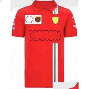 F1 Ropa para hombres Camisetas Camisa de motocicleta Camiseta 2021 Temporada Trabajo Traje de carreras Cuello redondo Coche deportivo Forma 1 Ropa con el mismo estilo Puede ser Cus