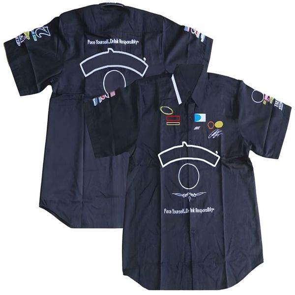 F1 Hommes Chemise Formule Un Racing Costume T-shirt Polos D'été Sports De Plein Air Casual Plus La Taille Chemise Respirant Racing Fan266J