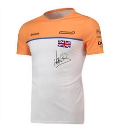 F1 nouveau produit formule un costume de course T-shirt à manches courtes Norris 2022 décontracté col rond Tee208j