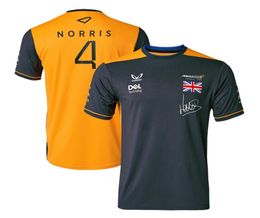 F1 Norris Racing Suit 2022 Tshirt d'été Polo Formule One Ricardo Fan Top Jacket Officiel Same Same peut être personnalisé Plus Size4401332