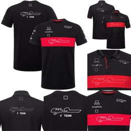 F1 Racing 2023 T-shirt de l'équipe Polo Formule 1 T-shirt à col rond pour hommes et femmes Été Extérieur Confortable Hauts de sport à séchage rapide