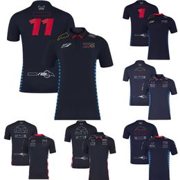 F1 Racing 2024 Camiseta de camiseta para hombre del equipo Polos Fórmula 1 Camiseta de traje de carreras 1 y 11 fanáticos de los pilotos Camiseta de nueva temporada