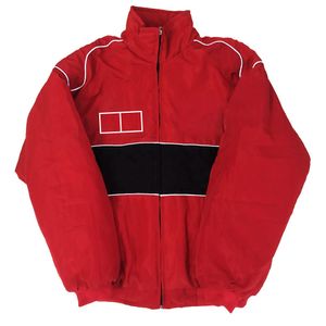 Vêtements pour fans de voitures de course F1, veste de style européen et américain en coton, vêtements d'automne et d'hiver, veste de moto entièrement brodée k4