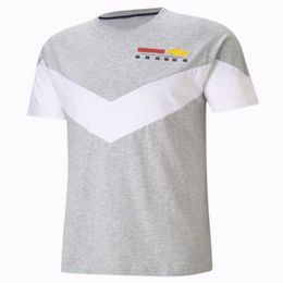 F1 race cultuur POLO shirt Formule 1 shirt met korte mouwen sneldrogend motor T-shirt met ronde hals en racebaan wielrennen 196z