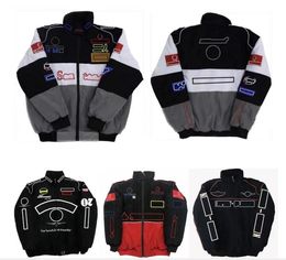 Veste de course F1 Veste en coton avec logo brodé par équipe pour hommes et femmes