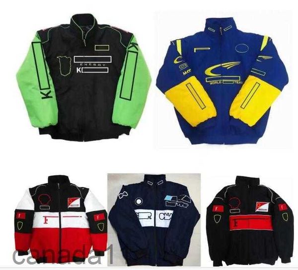 Veste de course F1, nouveaux costumes entièrement brodés pour hommes et femmes, vêtements chauds d'hiver en coton, ventes ponctuelles 3J9Q RET7