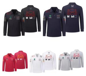 Polo à manches longues de course F1, chemise d'extérieur de printemps et d'automne, même Style personnalisé