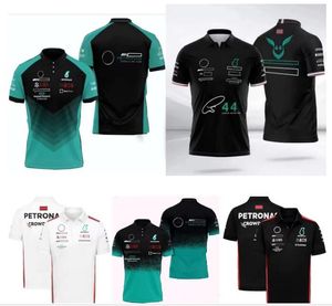 Polo de carreras F1, novedad de verano, camisa de cuerpo de solapa de manga corta con personalización