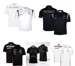 Polo de course F1, chemises d'été à manches courtes du même style personnalisé