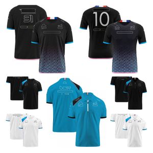 Combinaison de course F1 pour hommes, Polo à manches courtes, T-shirt de pilote d'équipe, vêtements d'été personnalisés à séchage rapide, nouvelle collection 2023