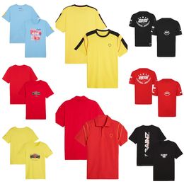 F1 Racing Suit 2024 Camiseta de manga corta de nuevo equipo Los hombres de verano pueden personalizar ropa de secado rápido