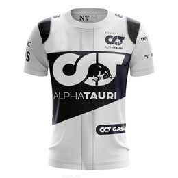 Costume de course F1 pour hommes, T-shirt à col rond imprimé en 3D, chemise de moto F1, vêtements de Sports extrêmes, haut respirant, été 2024