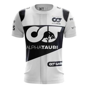 F1 Racing Suit 2024 Été mensO-cou 3D T-shirt imprimé F1 Moto Chemise Sports Extrêmes hommes Chemise Vêtements Haut Respirant 1GH4