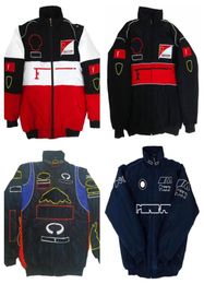 F1 Racing Suit Otoño e Winter Team Full Borded Logo Borded Cotton Pad Jacket2381696