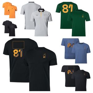 Combinaison de course F1 Formule 1 2023 Nouveau T-shirt Team Driver T-shirt à manches courtes à séchage rapide, grande taille personnalisation pour hommes et femmes