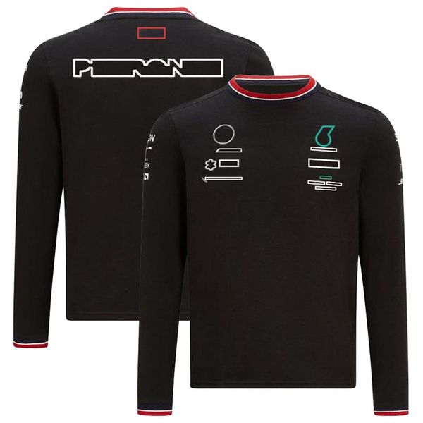 Costume de course F1 T-shirt à manches longues vêtements d'équipe hommes et femmes été événements décontractés en vrac peuvent être personnalisés T-shirt à manches courtes333f