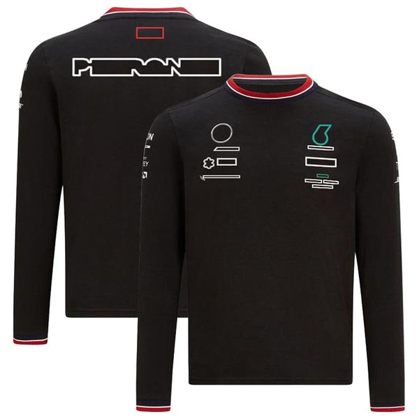 Costume de course F1 T-shirt à manches longues vêtements d'équipe hommes et femmes été événements décontractés en vrac peuvent être personnalisés T-shirt à manches courtes278l