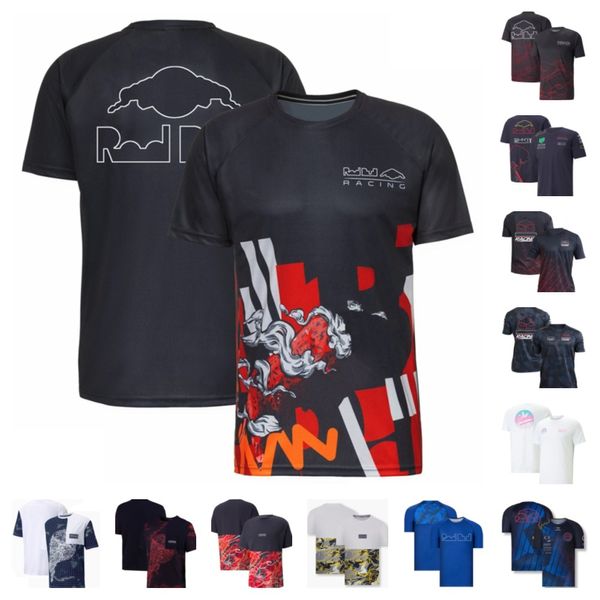 Combinaison de course F1, T-shirt à manches courtes et col rond pour hommes, uniforme d'équipe d'été, personnalisation