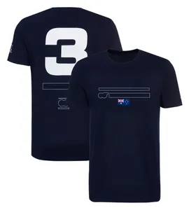 F1 racepak teamkleding met korte mouwen T-shirt Formule 1 op maat grote maat