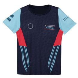 Combinaison de course F1 à manches courtes à séchage rapide T-shirt de descente de l'équipe de course personnalisable217x
