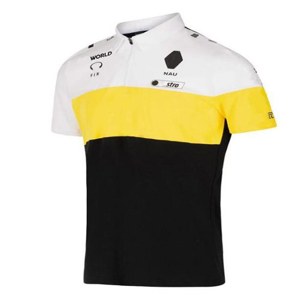 F1 Racing Suit Summer T-shirt Formula One Car Logo POLO Short Sleeve282E