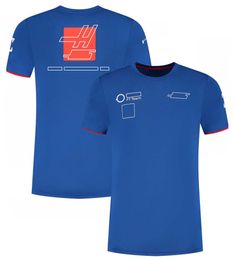 T-shirt d'équipe de combinaison de course F1 T-shirt pour hommes à manches courtes pour hommes à manches courtes Summer Custom Plus Size 2022