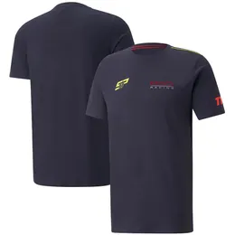 Costume de course F1, T-shirt de fan d'équipe, Polo, salopette de voiture à manches courtes pour hommes, personnalisé d'été, grande taille