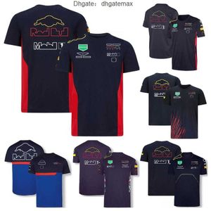 F1 RedBulls Racing Suit T-shirt Formule 1 Team T-shirts Sneldrogend Korte mouwen Zomer Heren Dames Ronde hals T-shirt Autofans Jersey Custom