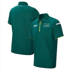 F1 T-shirt 2021 Nouvelle équipe F1 Racing Suit T-shirt à manches courtes Polo Transmissions Imprimer Vêtements de travail de voiture Vêtements personnalisés329Z