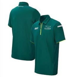 F1 T-shirt 2021 nieuw team F1 racepak T-shirt met korte mouwen Poloshirt transmissies print auto werkkleding aangepaste kleding282q