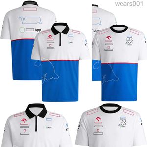 T-shirt F1 pour hommes 2024 Formule 1 Team Zip Collar Polo New Season Racing Fans Fashion Crew Neck Crew Sleeve Jersey Eygr WBT2