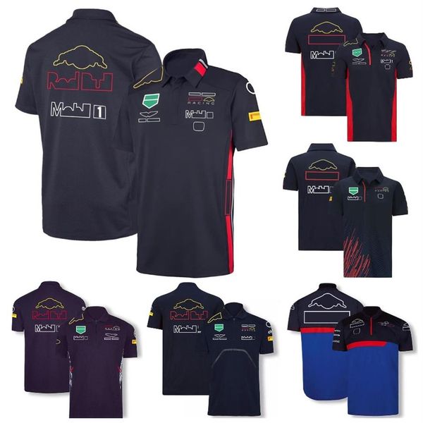 T-shirt F1 Formula 1 Driver T-shirts Polos d'équipe à manches courtes Racing Shirt Maillots pour hommes Tops Quick Dry Plus Size Motoc286M