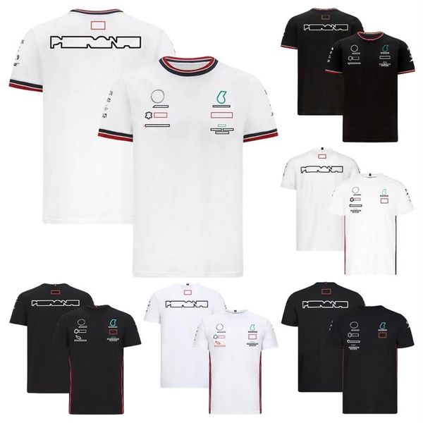 F1 T-shirt Formula 1 Racing Suit T-shirts Équipe d'été à manches courtes en polyester Tops à séchage rapide Chemises Le même style Car Workwear Cu2467