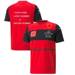 F1 T-shirt reverspolo shirt met dezelfde aangepaste teamdruknaam Nieuwe producten