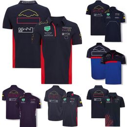 T-shirt F1 Nouveau T-shirt de l'équipe de Formule 1 Motorsport Racing Vêtements Tops Summer Men's Plus Size Polo Shirt Quick Dry Short Sleev1774